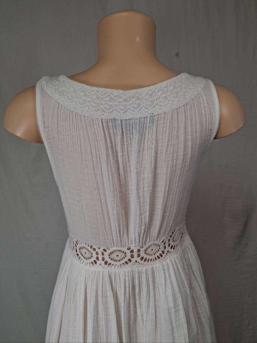 Sanctuary White Lace-Trim Midi Dress XS - Picture 11 of 16